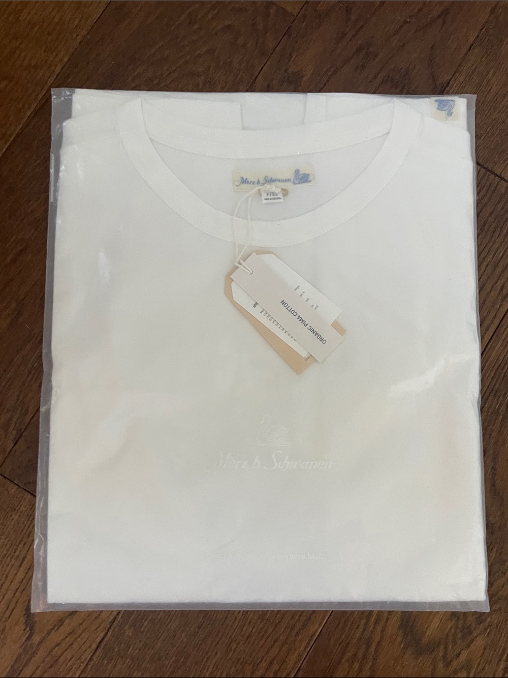 Merz. B. Schwanen White Crewneck Short Sleeve Tee